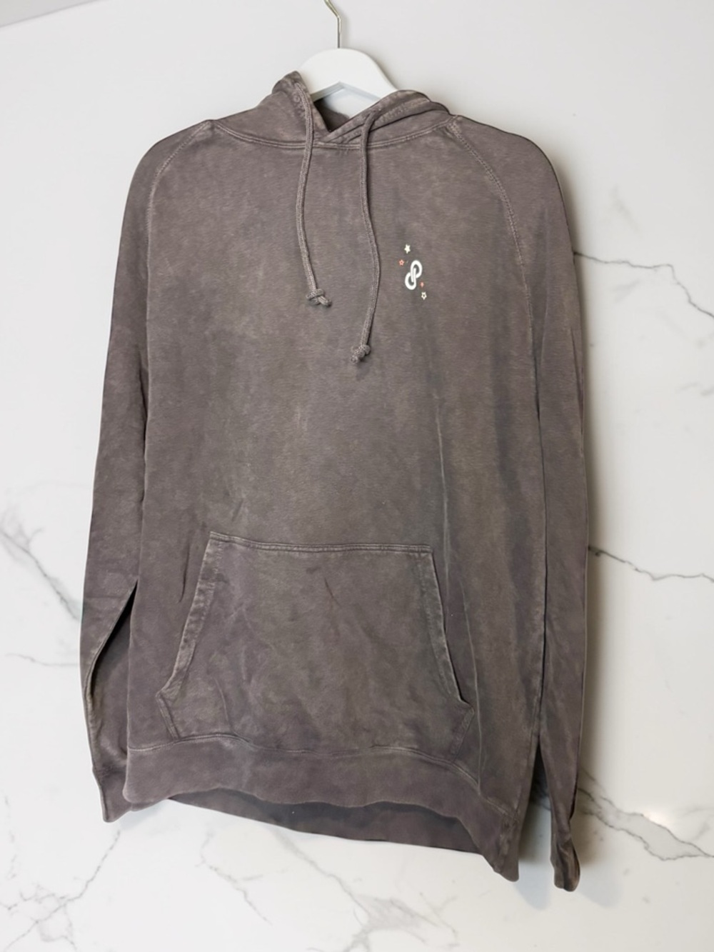 Women's Washed Gray Pullover Hoodie - Soft Everyday Sweatshirt Poshfest